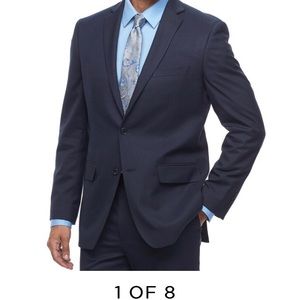 Apt 9 slim fit blue suit 40R pants are 33